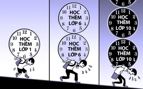 'Bố đúng là ác ma, con không muốn đi học nữa'