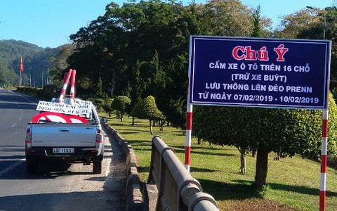 Đà Lạt cấm xe trên 16 chỗ vào đèo Prenn dịp Tết