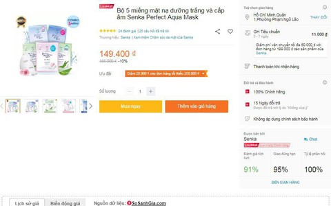Theo dõi lịch sử giá trên các trang thương mại điện tử