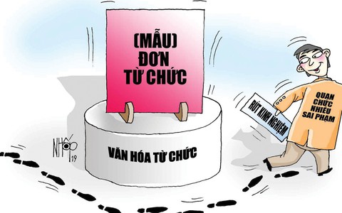 Văn hóa từ chức giống như món đồ quý hiếm