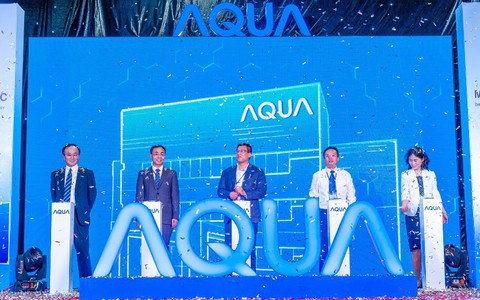 AQUA khánh thành nhà máy máy giặt cửa trước