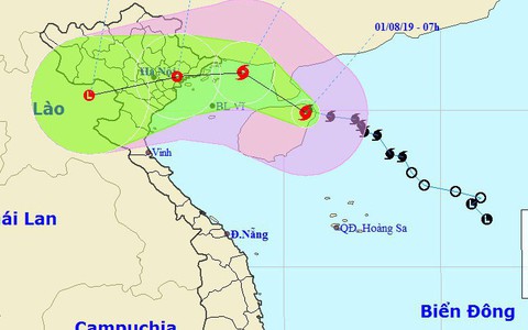 Bão số 3 cách Quảng Ninh - Hải Phòng khoảng 360km, gió giật cấp 8