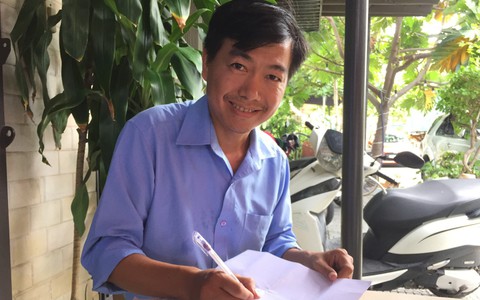Người thầy cứ giới thiệu là học sinh được học bổng 'Tiếp sức đến trường'