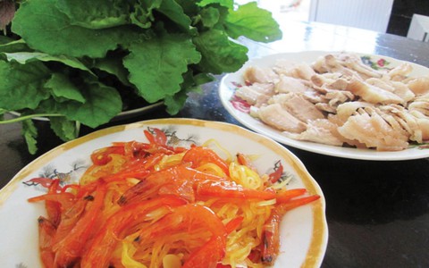 Mắm chua tép bạc đất