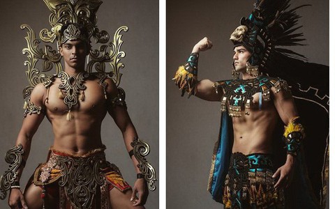 Mister Global khoe dàn hotboy diện trang phục truyền thống nhưng quá 'nóng'