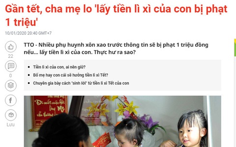 Tiền lì xì và bài học về cách xài tiền
