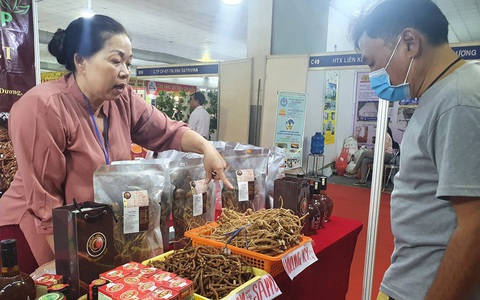 Dược liệu rõ nguồn gốc được ưa chuộng tại hội chợ nông sản