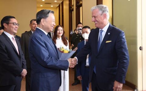 Cố vấn an ninh quốc gia Mỹ O’Brien gặp Bộ trưởng Bộ Công an Tô Lâm