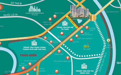 Trục đường Đông Tây sẽ trở thành cung đường đắt giá bậc nhất cửa ngõ Đông Sài Gòn