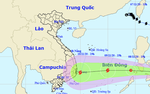 Áp thấp nhiệt đới hướng vào Biển Đông, có thể thành bão mạnh cấp 8 vào ngày 9-11