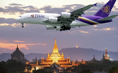 Hãng hàng không Thái Lan thiết kế chuyến bay qua 99 địa điểm linh thiêng