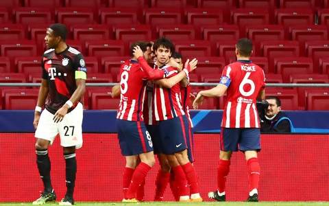 Bayern ngáng chân Atletico Madrid giành vé sớm vào vòng knock-out