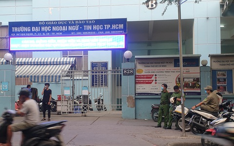 Cựu sinh viên ĐH Ngoại ngữ - tin học rơi lầu tại trường tử vong
