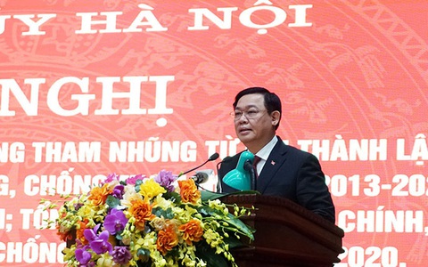 Bí thư Hà Nội Vương Đình Huệ: ‘Minh bạch trong quản lý để không thể tham nhũng’