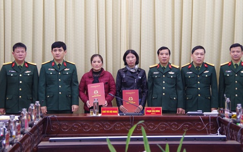 Vợ của hai liệt sĩ Đoàn 337 trở thành sĩ quan chuyên nghiệp