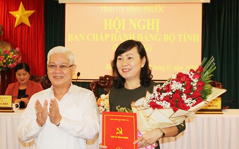 Bình Phước thêm một phụ nữ làm lãnh đạo chủ chốt