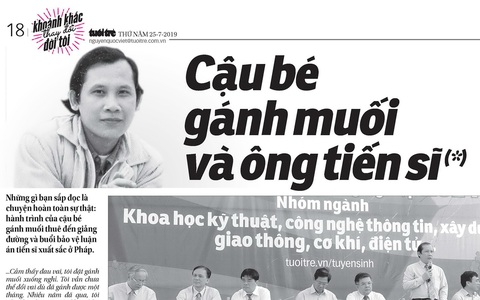 Công bố bài đoạt giải cuộc thi Khoảnh khắc thay đổi đời tôi lần 2