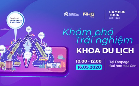 Campus tour online: Khám phá và trải nghiệm khoa Du lịch HSU