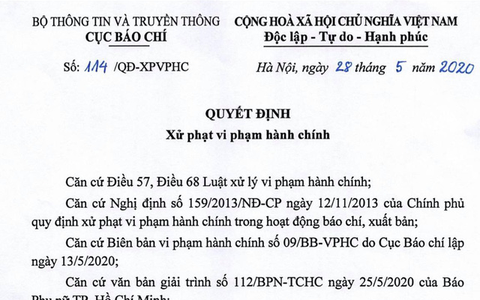 Đình bản 1 tháng báo Phụ Nữ TP.HCM điện tử