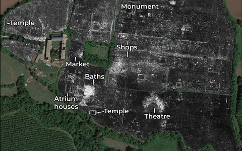 Sử dụng radar quét xuyên đất, phát hiện một thành phố cổ thời La Mã