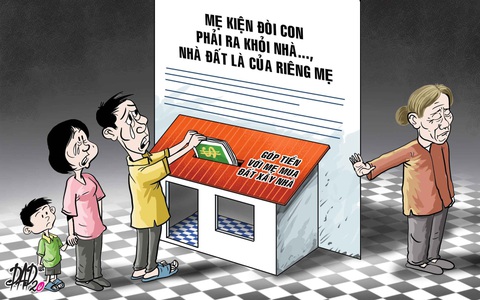 'Từ ngày tòa buộc ra khỏi nhà mẹ, đêm nào tôi cũng khóc'
