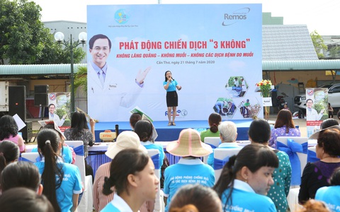 Remos cùng Hội Phụ nữ Tp. Cần Thơ phát động chiến dịch phòng chống muỗi