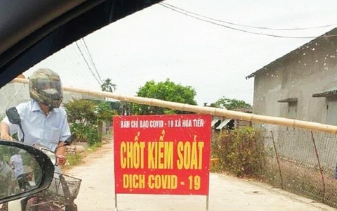 Phong tỏa một thôn ở Thái Bình vì có người dương tính lần 1 với COVID-19