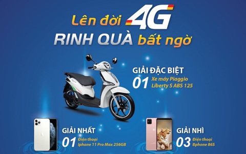 Mobifone: Lên đời 4G, rinh quà bất ngờ