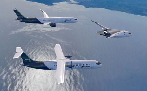 Airbus tiết lộ 3 mẫu thiết kế máy bay thương mại 'sạch'