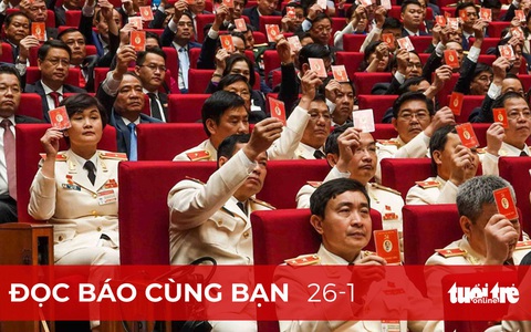 Đọc báo cùng bạn 26-1: Xây dựng Đảng, tạo niềm tin của dân