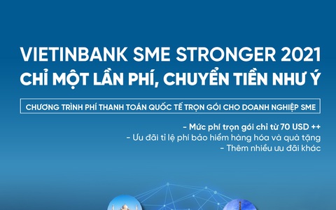 VietinBank SME Stronger 2021 - Chỉ một lần phí, chuyển tiền như ý