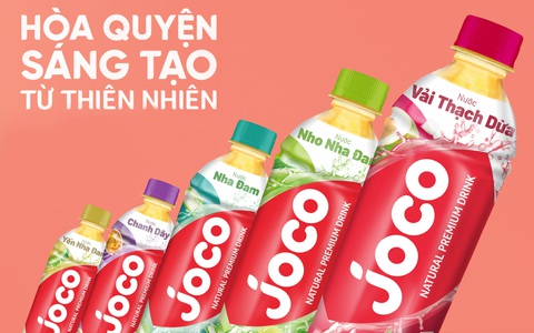 Nước trái cây JOCO ra mắt hương vị vải thạch dừa độc đáo