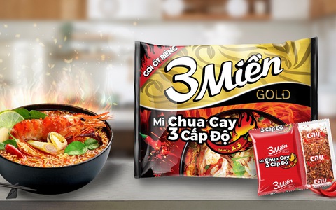 Uniben ra mắt mì 3 Miền Chua Cay 3 Cấp Độ mới - Chua cay chuẩn vị mỗi người