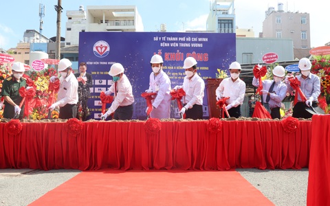 Bệnh viện Trưng Vương khởi công xây khu điều trị hơn 20.000m2