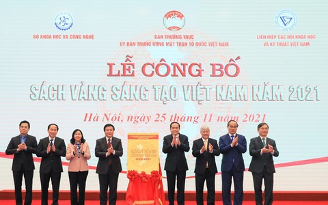 76 công trình, giải pháp sáng tạo được tôn vinh trong Sách vàng sáng tạo Việt Nam 2021