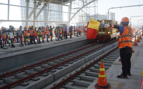 Bắt đầu kéo cáp điện cho toàn tuyến metro số 1 Bến Thành - Suối Tiên