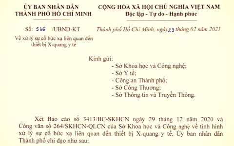Truy tìm thiết bị X-quang nghi gây bức xạ làm 4 người sửa máy viêm loét đùi