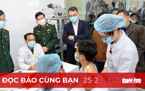 Đọc báo cùng bạn 25-2: Cùng Tuổi Trẻ góp vắc xin COVID-19