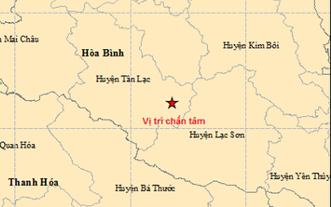 Động đất ở Hòa Bình, nhiều người nghe tiếng động và cảm nhận được rung lắc