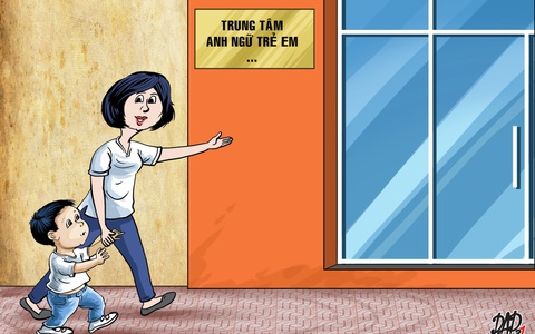 Mới 2, 3 tuổi đã 'chạy sô' học tiếng Anh