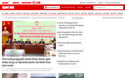 Mời bạn đọc góp ý giao diện mới của báo Tuổi Trẻ Online