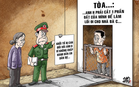 'Trốn' án dân sự, dính án hình sự