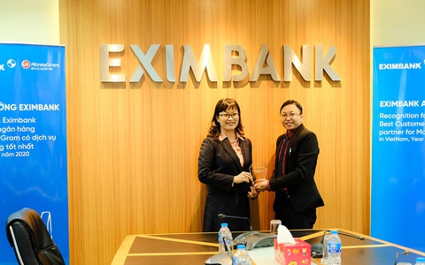 MoneyGram công nhận Eximbank là ngân hàng đối tác có dịch vụ khách hàng tốt nhất tại Việt Nam