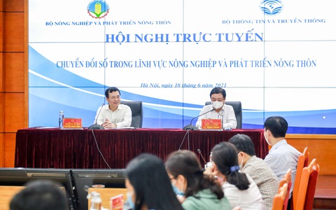 2 bộ trưởng cùng chủ trì hội nghị chuyển đổi số ngành nông nghiệp