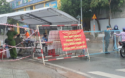 Phong tỏa phường 21, quận Bình Thạnh do có 252 ca COVID-19