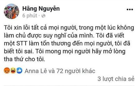 Sở Thông tin và truyền thông TP.HCM mời làm việc, xử lý chủ Facebook Hằng Nguyễn