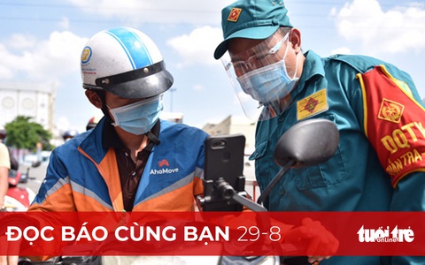 Đọc báo cùng bạn 29-8: Thêm shipper, mua thực phẩm bớt vất vả