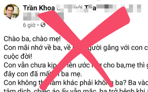 Xử phạt hai chủ tài khoản Facebook vì vô ý chia sẻ tin 'bác sĩ Khoa nhường ống thở cứu sản phụ'