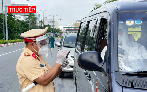 Trực Tiếp: Hình ảnh từ các chốt kiểm soát trên đường phố sáng ngày 1-9