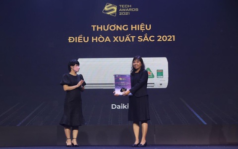 Daikin ba năm liên tiếp là thương hiệu điều hòa xuất sắc Tech Awards